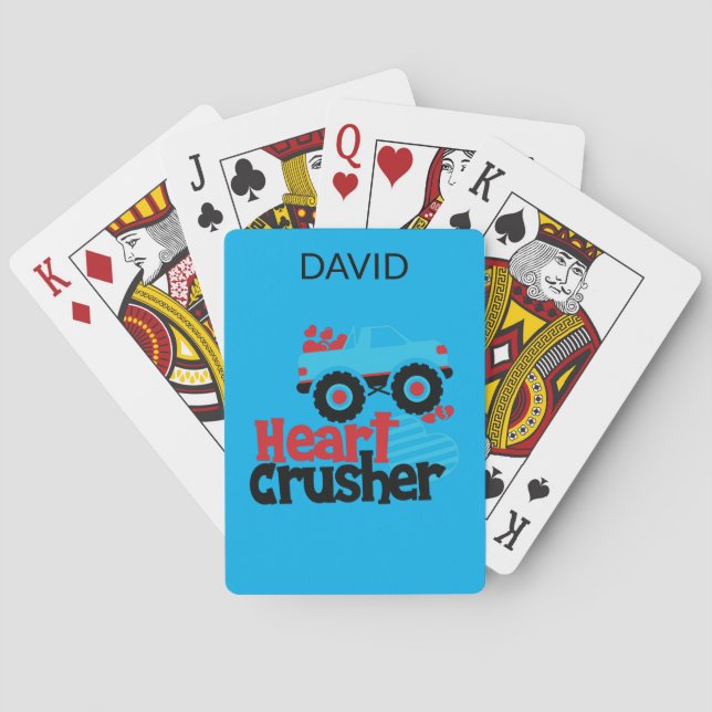 JEU DE CARTES "TRUCK HEART CRUSHER" CARTES DE JEU PERSONNALISÉES (dos)