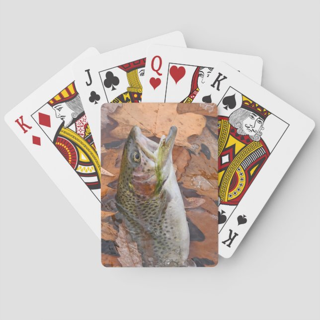 Jeu De Cartes Truite arc-en-ciel d'automne (dos)
