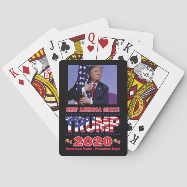 Jeu De Cartes Trump 2020 Gardez l'Amérique grande (dos)