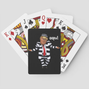 Jeu De Cartes Trump en prison porte des cartes