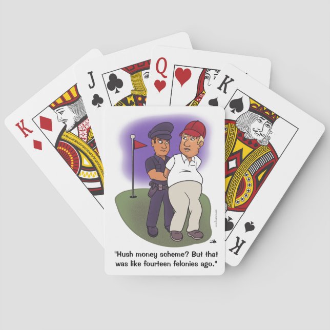 Jeu De Cartes Trump Felonies Jouant Aux Cartes (dos)