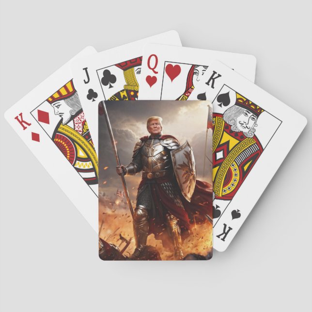 Jeu De Cartes "Trump, le gardien américain, joue aux cartes (dos)