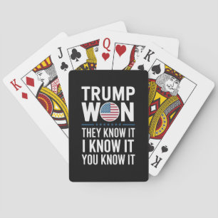 Jeu De Cartes Trump remporte la victoire du 47e président 2024