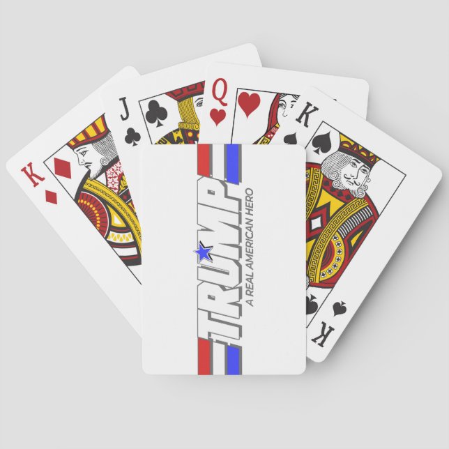 Jeu De Cartes Trump - Un véritable héros américain jouant aux ca (dos)