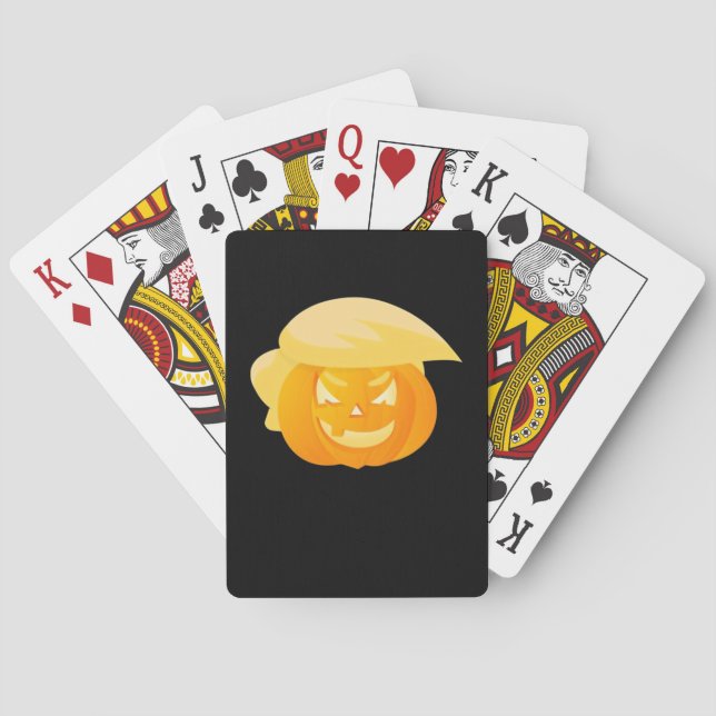 Jeu De Cartes Trumpkin rend Halloween grand (dos)