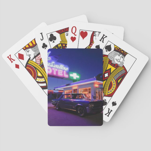 Jeu De Cartes Tucumcari, Nouveau Mexique, Etats-Unis. Itinéraire (dos)