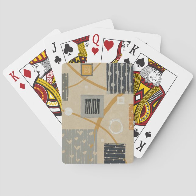 Jeu De Cartes Tuiles graphiques abstraites (dos)
