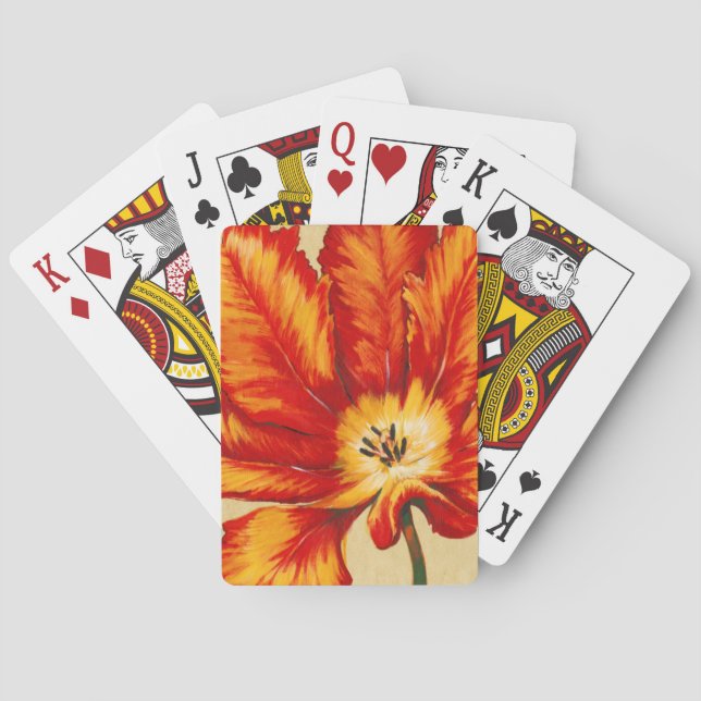 Jeu De Cartes Tulipe de perroquet II (dos)