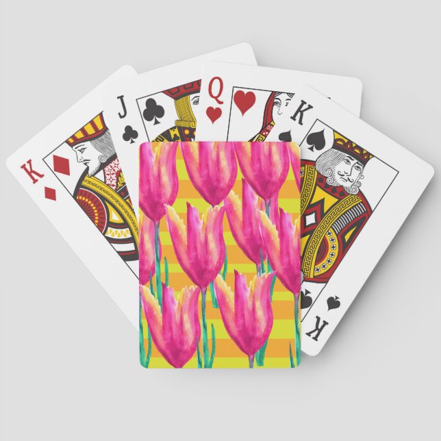 Jeu De Cartes Tulipes de printemps Jouer des cartes (dos)