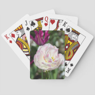 Jeu De Cartes Tulipes rose vif par jour ensoleillé