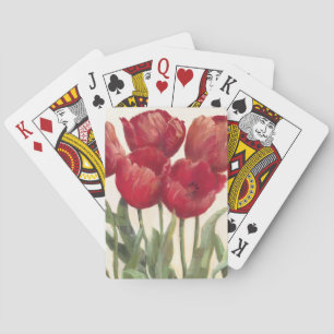 Jeu De Cartes Tulipes rouges