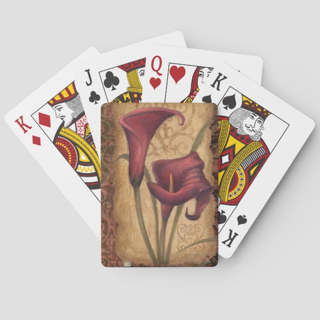 Jeu De Cartes Tulipes rouges I (dos)