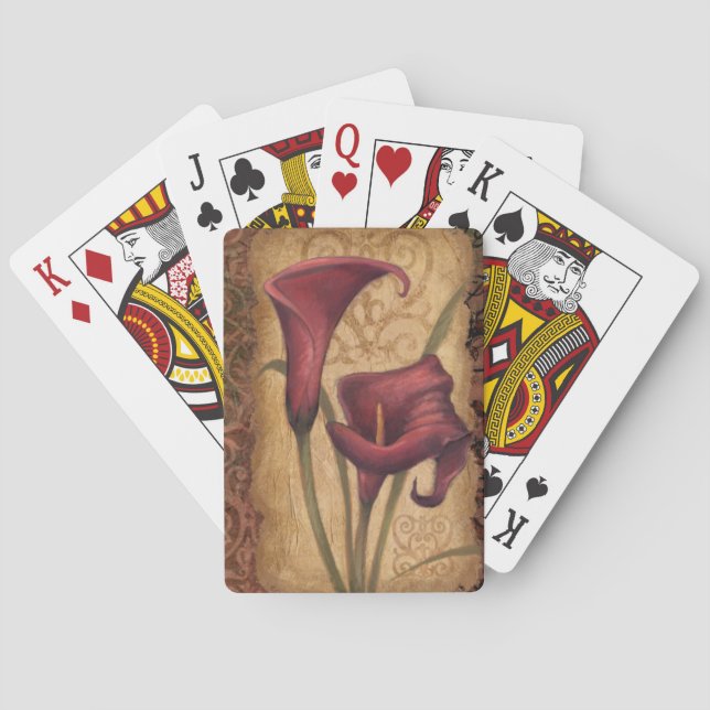 Jeu De Cartes Tulipes rouges I (dos)