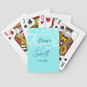 Jeu De Cartes Turquoise turquoise agate doux 16 anniversaire ajo