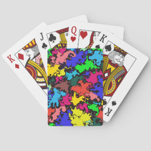 Jeu De Cartes Twirl coloré Abstrait /