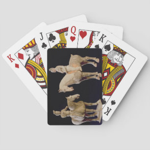 Jeu De Cartes Two Riders, Chinese, Tang dynasty (618-906) (terra