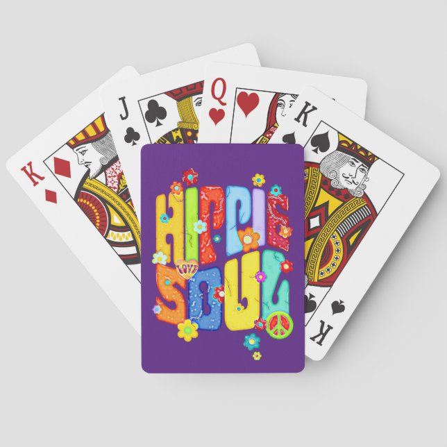 Jeu De Cartes Typographie amusante - HIPPIE SOUL 1 (dos)