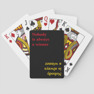 Jeu De Cartes typographie de citation de poker