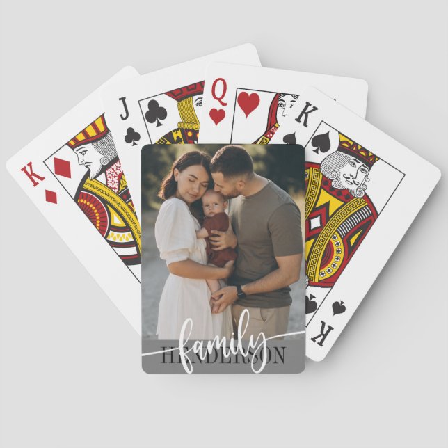 Jeu De Cartes Typographie de la famille (dos)