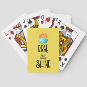 Jeu De Cartes Typographie de la montée et de la brillance avec l