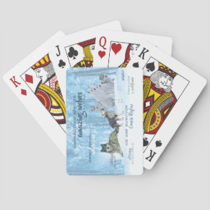 Jeu De Cartes Typographie Extraordinaire des loups   Personnalis