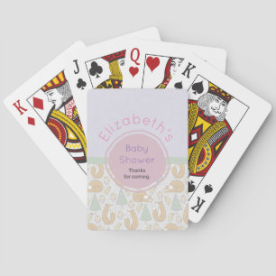 Jeu De Cartes Un Baby shower Motif de créatures de bois mignon M