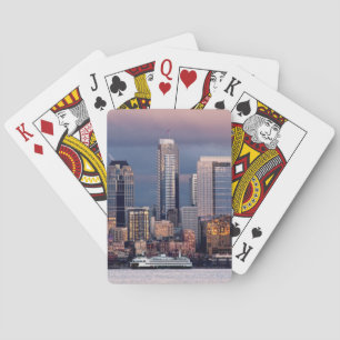 Jeu De Cartes Un beau et dramatique coucher du soleil vu de