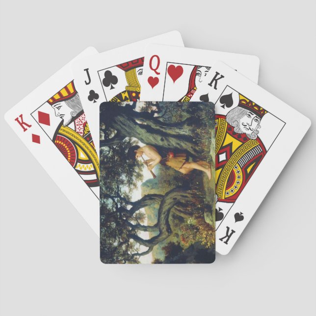 Jeu De Cartes Un Berger Historique Jouer la Flûte (dos)
