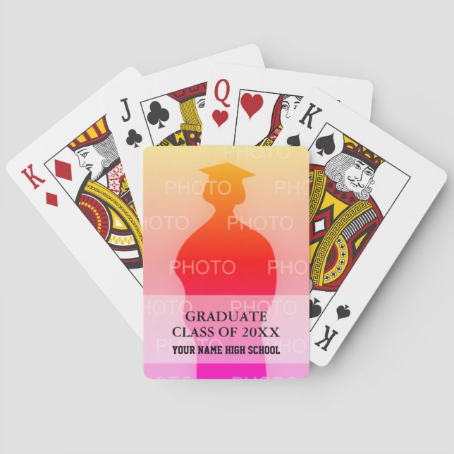 Jeu De Cartes Un cadeau de cartes de jeu photo pour diplômé (dos)