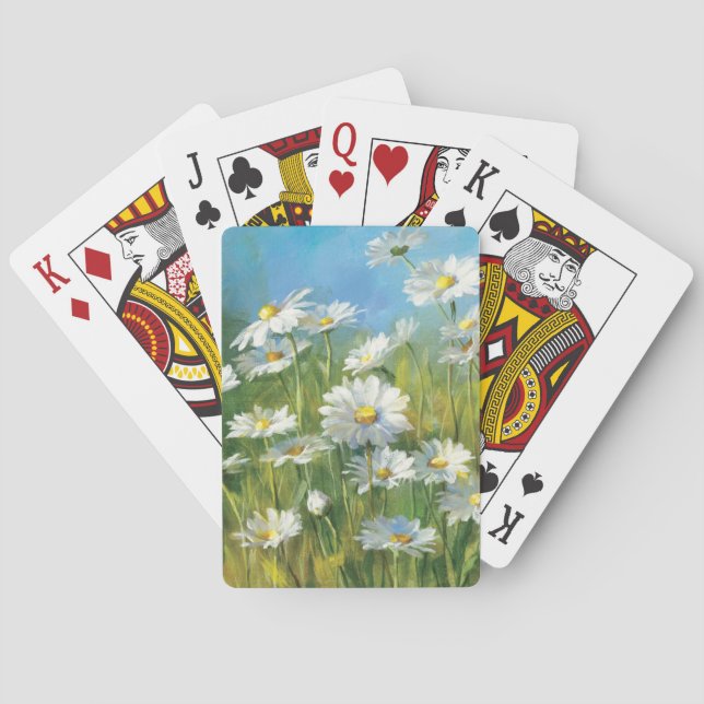Jeu De Cartes Un champ de marguerites blanches (dos)