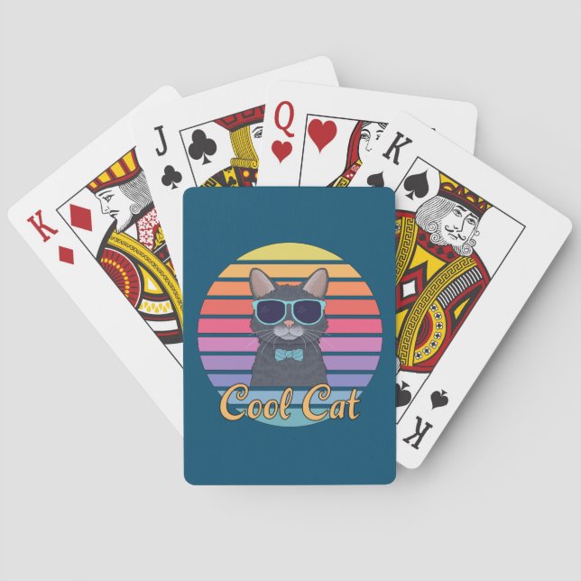 Jeu De Cartes Un chat Cool (dos)