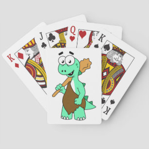 Jeu De Cartes Un Dessin Tyrannosaurus Rex Caveman.