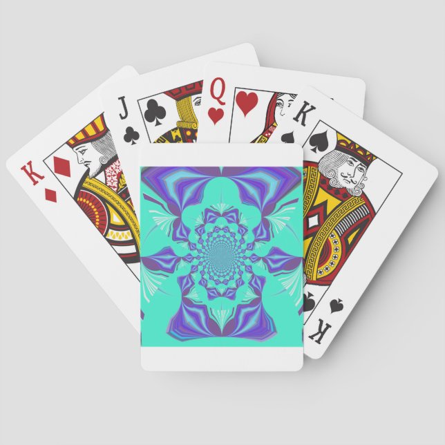 Jeu De Cartes Un mélange de kaléidoscope et d'art mandala ! (dos)