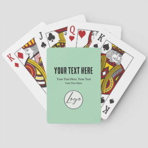 Jeu De Cartes Un modèle d'entreprise personnalisé simple dans un