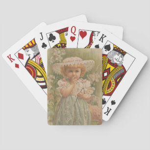Jeu De Cartes "Un Pâques naissant" Illustration vintage, vers 18