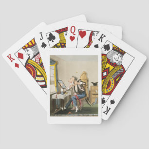 Jeu De Cartes Un rasoir émoussé, pub. par Hunt, 1827 (eau-forte