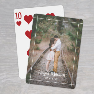 Jeu De Cartes Un simple cadre photo moderne pour les cadeaux de