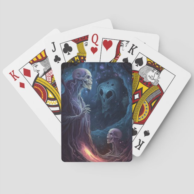 Jeu De Cartes Un squelette mort crée l'art de l'horreur (dos)