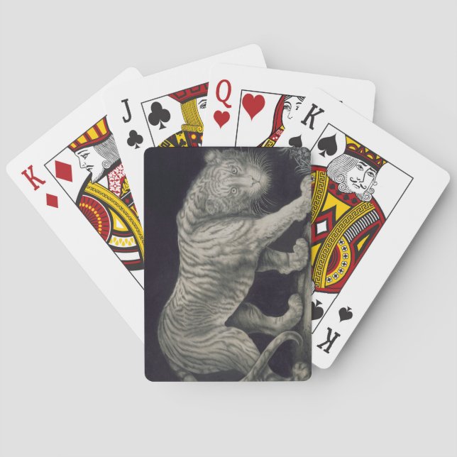 Jeu De Cartes Un tigre à ressort (crayon sur papier) (dos)