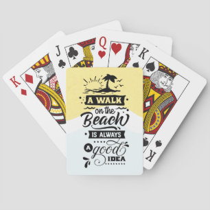 Jeu De Cartes Une balade sur la plage est toujours une bonne idé