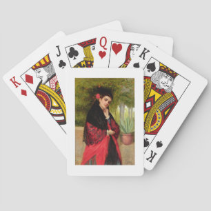 Jeu De Cartes Une beauté espagnole, 1872 (huile sur la toile)