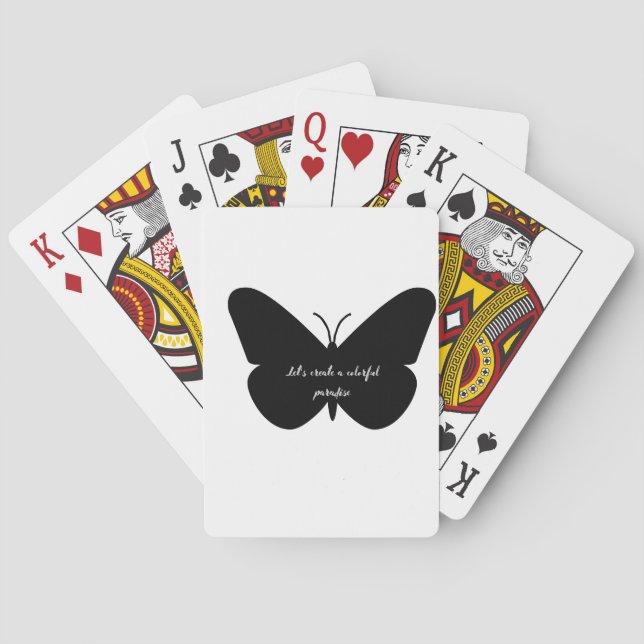 Jeu De Cartes Une citation simple dans un simple papillon (dos)