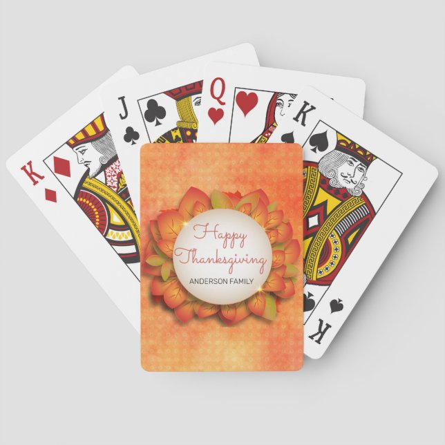 Jeu De Cartes Une couronne de feuilles d'automne (dos)