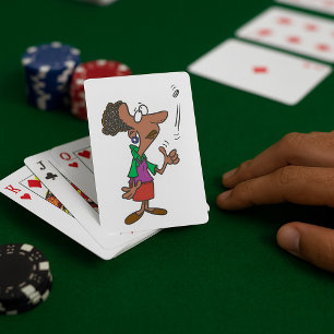 Jeu De Cartes Une Femme Qui Remet Une Pièce