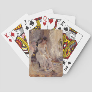 Jeu De Cartes Une fille qui met sur ses bas (par Berthe Morisot)
