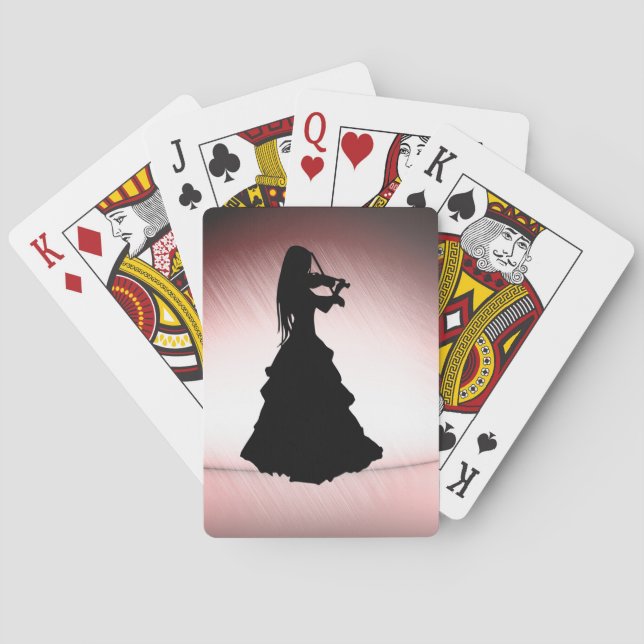 Jeu De Cartes Une fille tzigane joue du violon (dos)