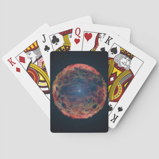 Jeu De Cartes Une Impression Artiste De Supernova 1993j. (dos)