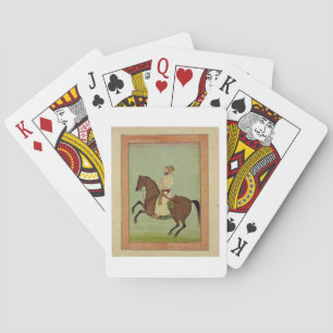 Jeu De Cartes Une noblesse moghole à cheval, vers 1790, du Larg
