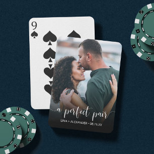 Jeu De Cartes Une paire parfaite   Photo Fiançailles ou Faveur d