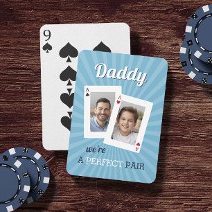 Jeu De Cartes Une paire parfaite   Photo père et enfant